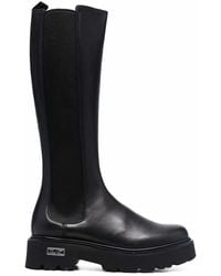 Cult - Chunky Leather Knee-Length Boots - Lyst