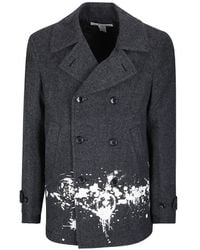 Comme des Garçons - Paint-Splatter Double-Breasted Coat - Lyst