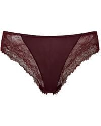 Twinset - Lace-Trimmed Satin Briefs - Lyst