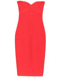 retroféte - Strapless Bandage Midi Dress - Lyst