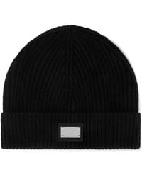 Dolce & Gabbana - Logo Knitted Beanie - Lyst