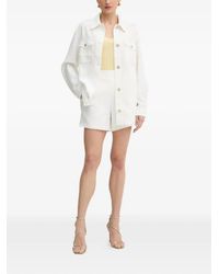 Guess - Tweed Frayed-Hem Tailored Shorts - Lyst