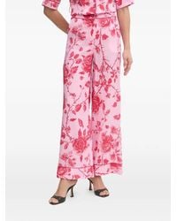 Fracomina - Floral-Print Palazzo Pants - Lyst