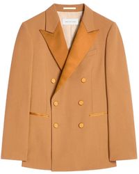 Dries Van Noten - Double-Breasted Wool Toile Tuxedo - Lyst