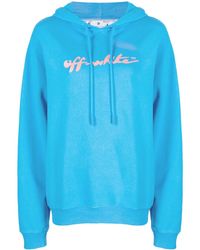 Off-White c/o Virgil Abloh - Logo-Print Cotton Hoodie - Lyst