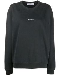 Acne Studios - Sweatshirt Mit Logo-Print - Lyst