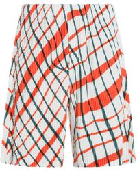 Homme Plissé Issey Miyake - Geplooide Shorts - Lyst