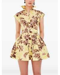 Cara Cara - Octavia Belted Floral-Print Mini Dress - Lyst