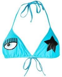 Chiara Ferragni - Logo-Print Triangle-Cup Bikini Set - Lyst