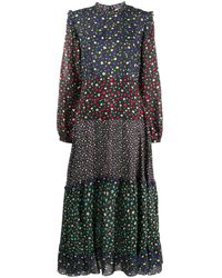 RIXO London Jurk Met Bloemenprint - Meerkleurig