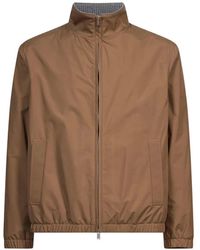 Lardini - Zip-Up High-Neck Jacket - Lyst
