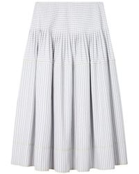 Paul Smith - Striped Midi Skirt - Lyst