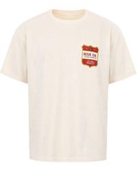 Rhude - Logo-Print Cotton T-Shirt - Lyst