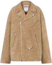 Moschino - Leather Jacket - Lyst