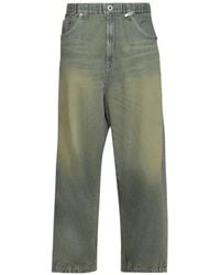 Maison Mihara Yasuhiro - Elasticated Wide-Leg Jeans - Lyst