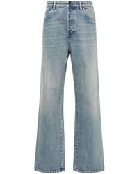 Miu Miu - Gerade High-Rise-Jeans - Lyst