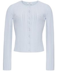 Adam Lippes - Faye Pointelle-Knit Cardigan - Lyst