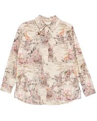 Momoní - Ostina Animal-Print Cotton Shirt - Lyst