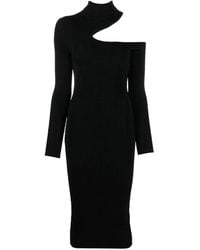 Tom Ford - Cut-Out Midi Knit Dress - Lyst