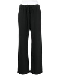 Alexander Wang - Pantalon De Survêtement À Jambes Larges Avec Élastique Logo Exposé Brief 4Cc1244349 - Lyst