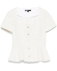 Maje - Interwoven-Design Top - Lyst