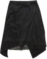 Acne Studios - Ruffled Lace-Trim Midi Skirt - Lyst