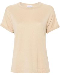 Brunello Cucinelli - T-Shirt Con Effetto Metallizzato - Lyst