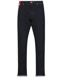 Sartoria Tramarossa - Michelangelo Logo-Patch Slim-Fit Jeans - Lyst