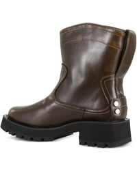 Ganni - Stitched Leather Boots - Lyst