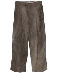 Ziggy Chen - Pinstripe Pleated Trousers - Lyst