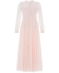 Needle & Thread - Sequin-Embellished Long-Sleeve Dress - Lyst