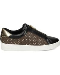 MICHAEL Michael Kors - Keaton Zipped Studded Sneakers - Lyst