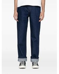 Naked & Famous - Pleated Vertical Slub Jeans - Lyst