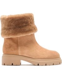 Stuart Weitzman - Hudson Shearling Booties - Lyst