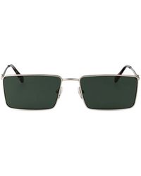 Lacoste - Icons Rectangle-Frame Metal Sunglasses - Lyst