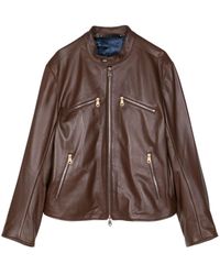 Paul Smith - Zip-up Leather Jacket - Lyst