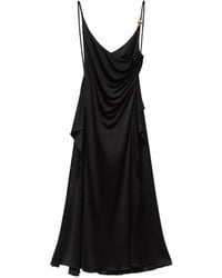 Versace - Viscose-Jersey Draped Midi Dress - Lyst