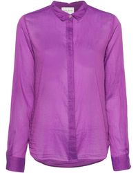 Forte Forte - Purple Cotton And Silk Shirt - Lyst
