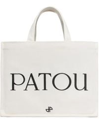 Patou - Medium Logo-Print Tote Bag - Lyst