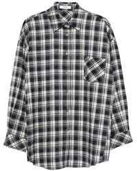 ELEH - Check-Pattern Button-Down Shirt - Lyst