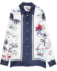 P.A.R.O.S.H. - Scard Printed Shirt - Lyst