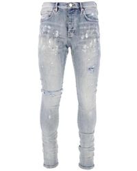 Purple Brand - P001 Paint-Splatter Jeans - Lyst