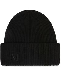 Max Mara - Ribbed-Knit Logo-Embroidered Beanie Hat - Lyst