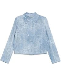 Ermanno Scervino - Jack Met Devoré-Effect En Dubbele Rij Knopen - Lyst