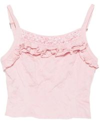 ShuShu/Tong - Ruffled Lace-Trim Top - Lyst