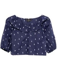 To b. by agnès b. - フローラル ブラウス - Lyst