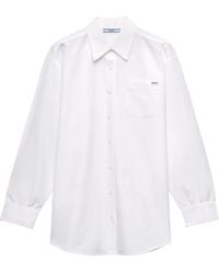 Prada - Linen Muslin Shirt - Lyst