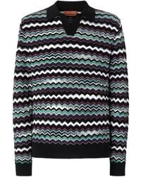 Missoni - Chevron-Pattern Polo Shirt - Lyst