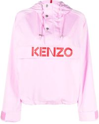 KENZO - Kapuzenjacke Mit Logo-Print - Lyst
