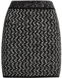 Missoni - Lamé Mini-Rok Met Zigzag Patroon - Lyst